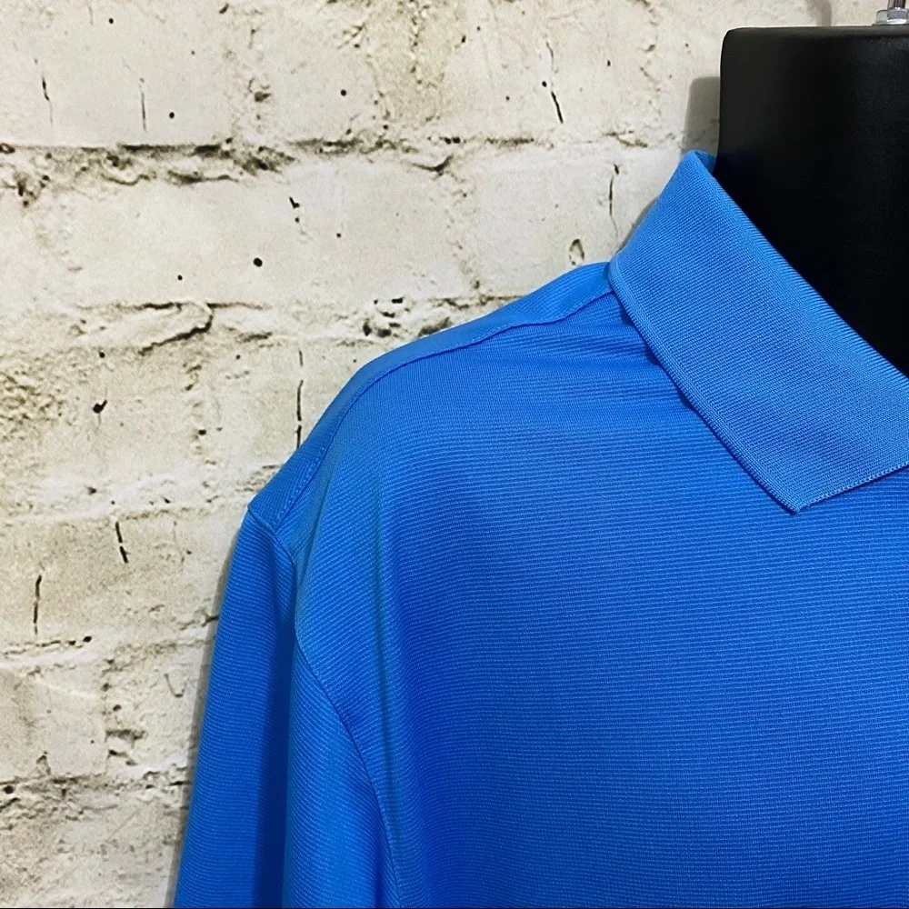 Adidas Climalite Blue Golf Short Sleeve Polo Shirt